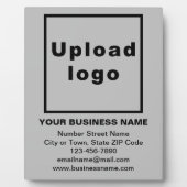 Informationen zum Geschäft mit Gray Plaque Fotoplatte (Vorderseite)