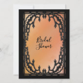 Informationen zum gotischen Brautduscheneinladungs Einladung (Rückseite)