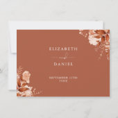 Informationen zum Herbstfall Blumenhochzeiten Einladung (Rückseite)