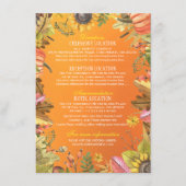 Informationen zum Hochzeitsfest im Herbst durch Pu Begleitkarte (Vorderseite)