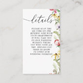 Informationen zum Hochzeitsstichtag für Frühjahrsf Begleitkarte (Vorderseite)