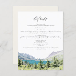 Informationen zum Hochzeitstag im Nationalpark Wat Einladung