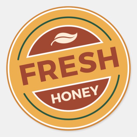 Informationen zum Honigprodukt Runder Aufkleber (Vorderseite)