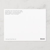 Informationen zum Leasingtag senden Postkarte (Rückseite)