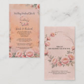 Informationen zum Märchengarten Hochzeitstag Begleitkarte (Vorne/Hinten)