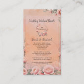 Informationen zum Märchengarten Hochzeitstag Begleitkarte (Vorderseite)