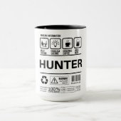 Informationen zum Umgang mit Funny Hunter Tasse (Zentrum)