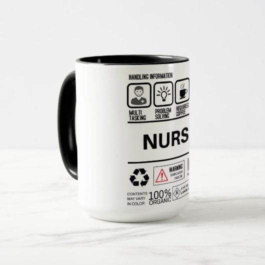 Informationen zur Behandlung von Funny Male Nurse Tasse (Vorderseite Links)