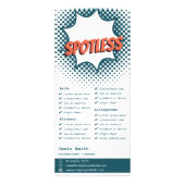 Informationen zur beruflichen Hausreinigung Werbekarte (Hinten)