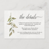 Informationen zur Farbe des Wassers / Detailkarte Begleitkarte (Vorderseite)