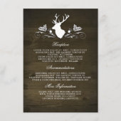 Informationen zur Hochzeit von Hirschholz Begleitkarte (Vorderseite)