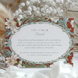 Informationen zur Hochzeit von Jahrgängen Begleitkarte