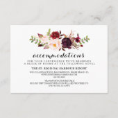 Informationen zur Hochzeit von rustikalem Flair/De Begleitkarte (Rückseite)