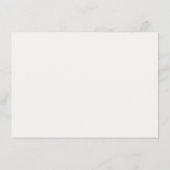 Informationen zur Hochzeit von rustikalen Birkenba Begleitkarte (Rückseite)