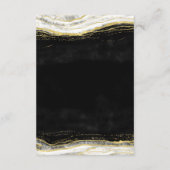 Informationen zur Hochzeit von Schwarz-weiß- und G Begleitkarte (Rückseite)