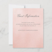 Informationen zur Hochzeitsempfehlung bei Märchent Save The Date (Rückseite)