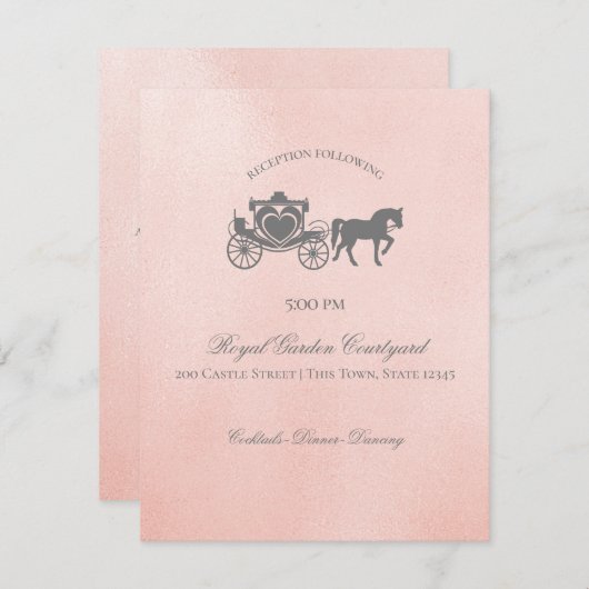 Informationen zur Hochzeitsempfehlung bei Märchent Save The Date (Vorne/Hinten)