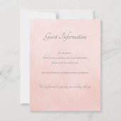 Informationen zur Hochzeitsempfehlung mit Glas Sli Save The Date (Rückseite)