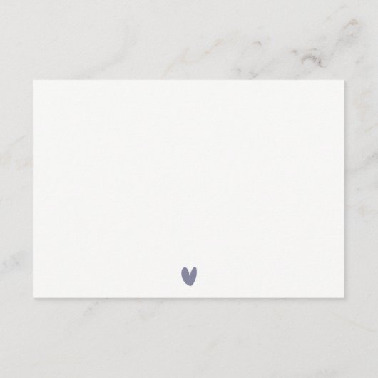 Informationen zur Hochzeitsfeier in Boston Massach Begleitkarte (Rückseite)