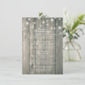 Informationen zur Hochzeitsstimmung Mason Jar Stri Begleitkarte (Stehend Vorderseite)