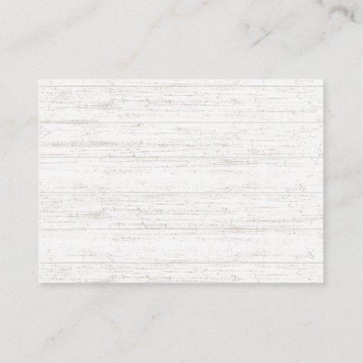 Informationen zur Hochzeitswebsite für Bauernhöfe Begleitkarte (Rückseite)