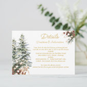 Informationen zur Info-Karte zum Weihnachtsfest im Einladung (Stehend Vorderseite)