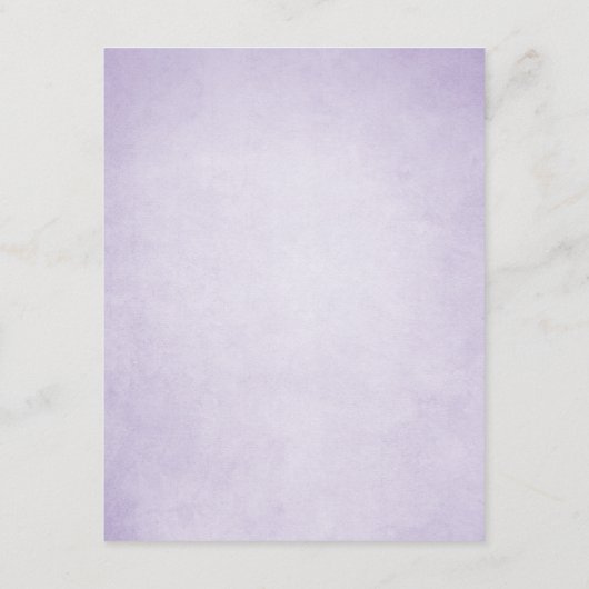 Informationen zur Lavender Wedding Guest Informati Begleitkarte (Rückseite)