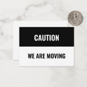 Informationen zur Moving-Adresse individuell anpas Mitteilungskarte (Vorderseite/Rückseite Beispiel)