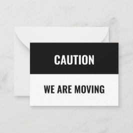 Informationen zur Moving-Adresse individuell anpas Mitteilungskarte