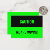 Informationen zur Moving-Adresse individuell anpas Mitteilungskarte (Vorderseite/Rückseite Beispiel)