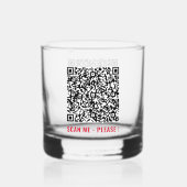 Informationen zur personalisierten QR-Codeprüfung  Whiskyglas (Rückseite)