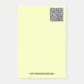 Informationen zur QR-Code-Prüfung Benutzerdefinier Post-it Klebezettel (Vorderseite)