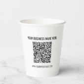 Informationen zur QR-Code-Prüfung und benutzerdefi Pappbecher (Rückseite)