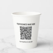 Informationen zur QR-Code-Prüfung und benutzerdefi Pappbecher (Vorderseite)