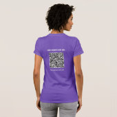 Informationen zur QR-Code-T - Shirt-Website T-Shirt (Schwarz voll)