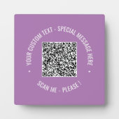 Informationen zur QR-Codeprüfung Benutzerdefiniert Fotoplatte (Vorderseite)