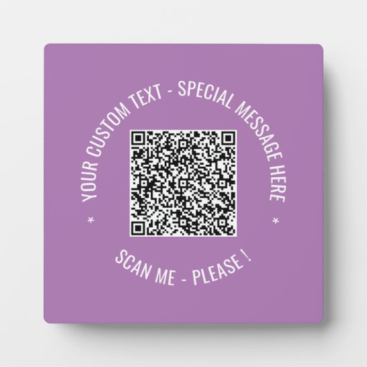 Informationen zur QR-Codeprüfung Benutzerdefiniert Fotoplatte (Vorderseite)