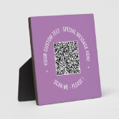 Informationen zur QR-Codeprüfung Benutzerdefiniert Fotoplatte (Vorderseite)