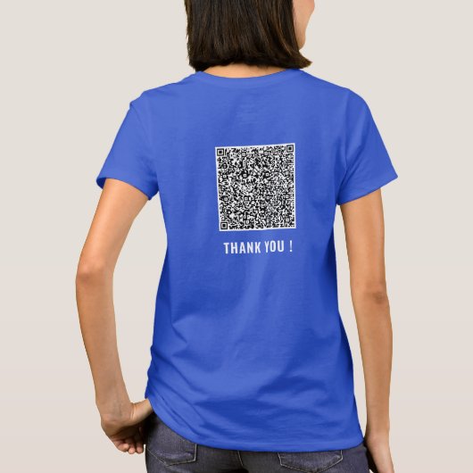 Informationen zur QR-Codeprüfung Text - Geschenk z T-Shirt (Rückseite)