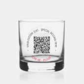 Informationen zur QR-Codeprüfung und zum benutzerd Whiskyglas (Vorderseite)