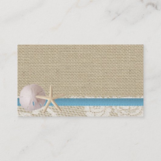 Informationen zur Registriernummer "Starfish" und Visitenkarte (Rückseite)