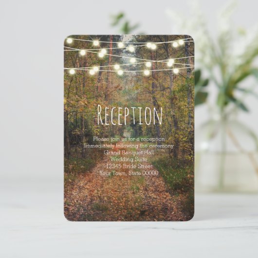 Informationen zur Rezeption des verzauberten Waldw Einladung (Stehend Vorderseite)