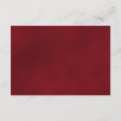 Informationen zur Rote Rose bei Hochzeiten Begleitkarte (Rückseite)