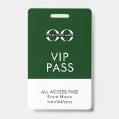 Informationen zur Veranstaltung benutzerdefinierte Ausweis (Rückseite)