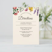 Informationen zur Vintagen botanischen Blume Begleitkarte (Stehend Vorderseite)