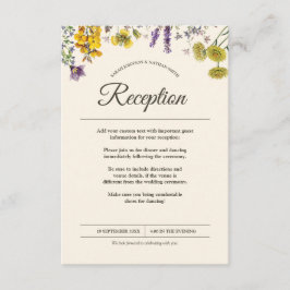 Informationen zur Vintagen botanischen Blume bei H Begleitkarte