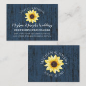 Informationen zur Website Sonnenblumen und Blauer  Visitenkarte (Vorne/Hinten)