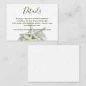 Informationen zur White Wedding im Seaside Garden Begleitkarte (Vorne/Hinten)