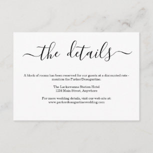 Informations-/Detail-Einschließungs-Karte - Begleitkarte