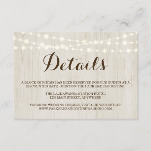 Informations-Einschließungs-Karte Begleitkarte